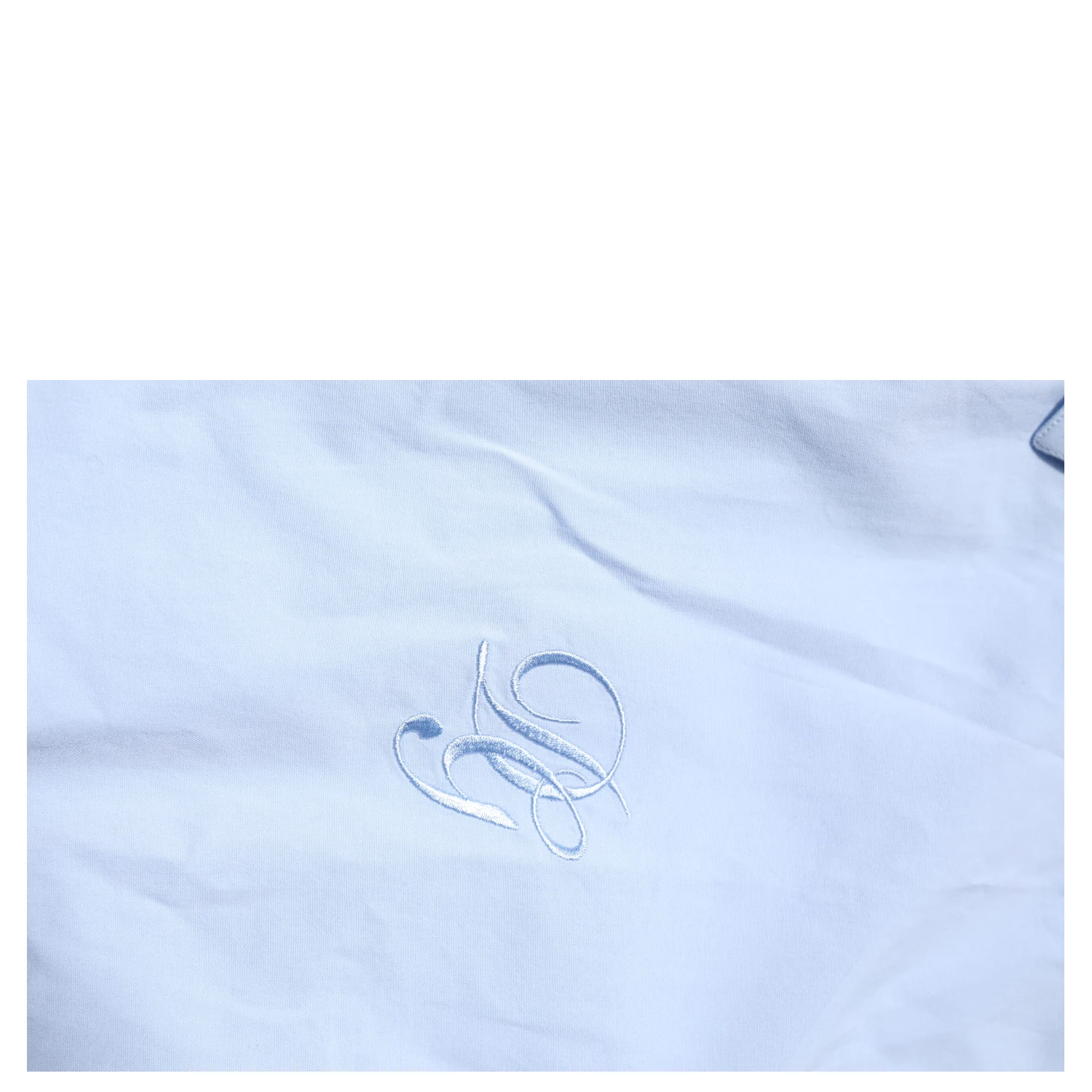 Sky Blue Cotton GOLD Long Sleeves Dress Shirt