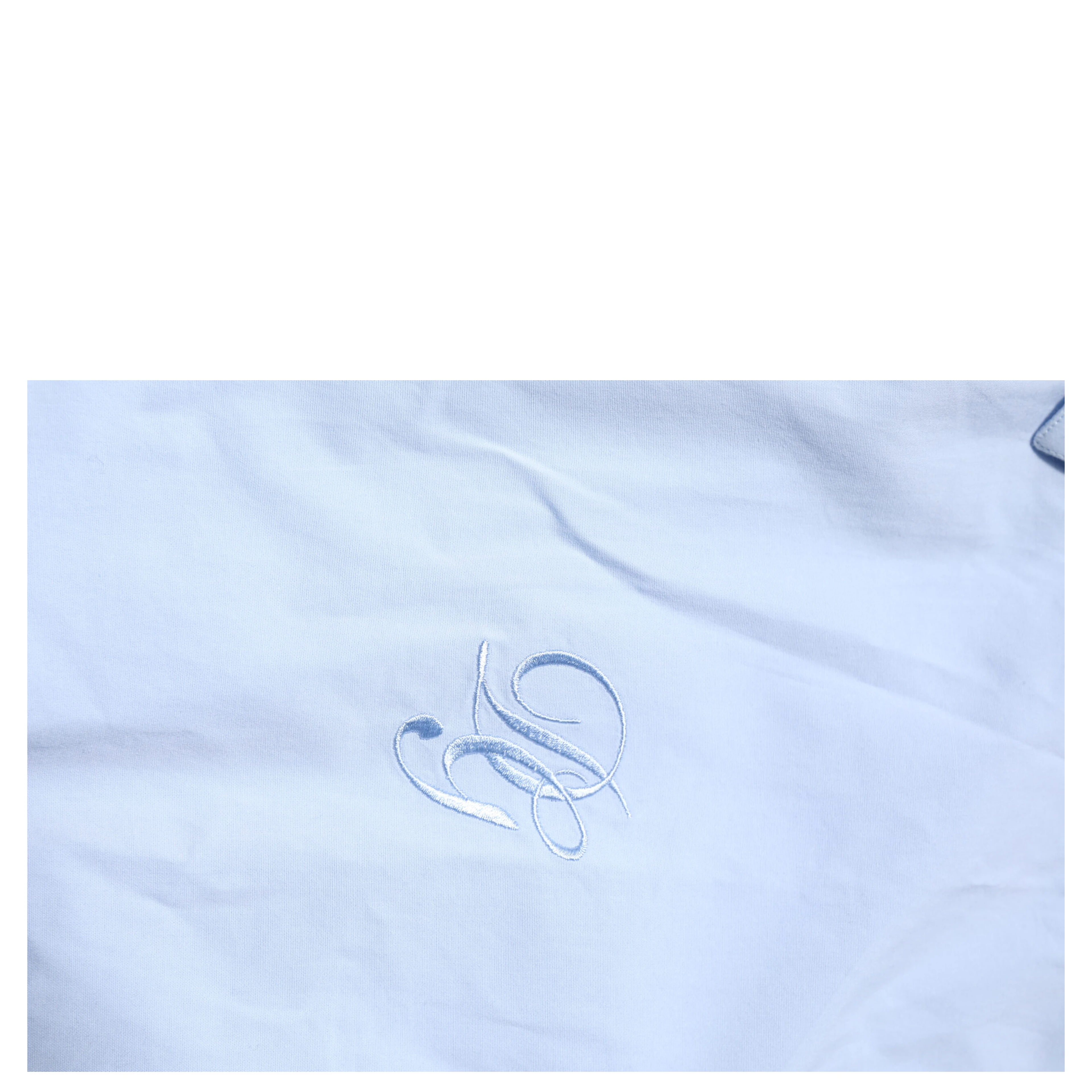 Sky Blue Cotton GOLD Long Sleeves Dress Shirt