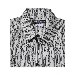 White Floral Print Casual Long Sleeves Shirt