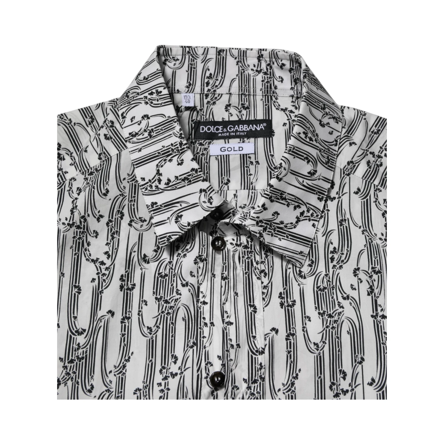 White Floral Print Casual Long Sleeves Shirt