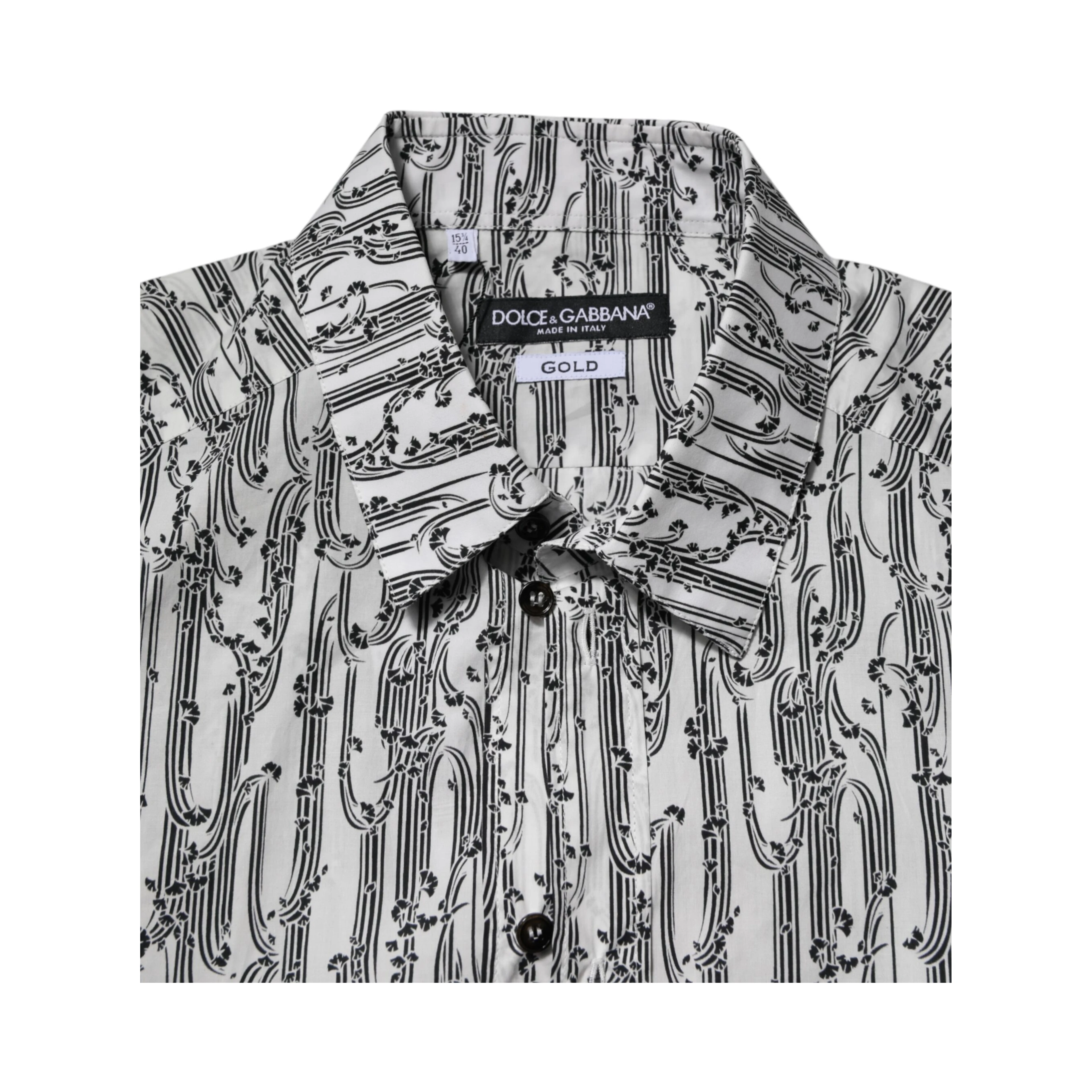 White Floral Print Casual Long Sleeves Shirt
