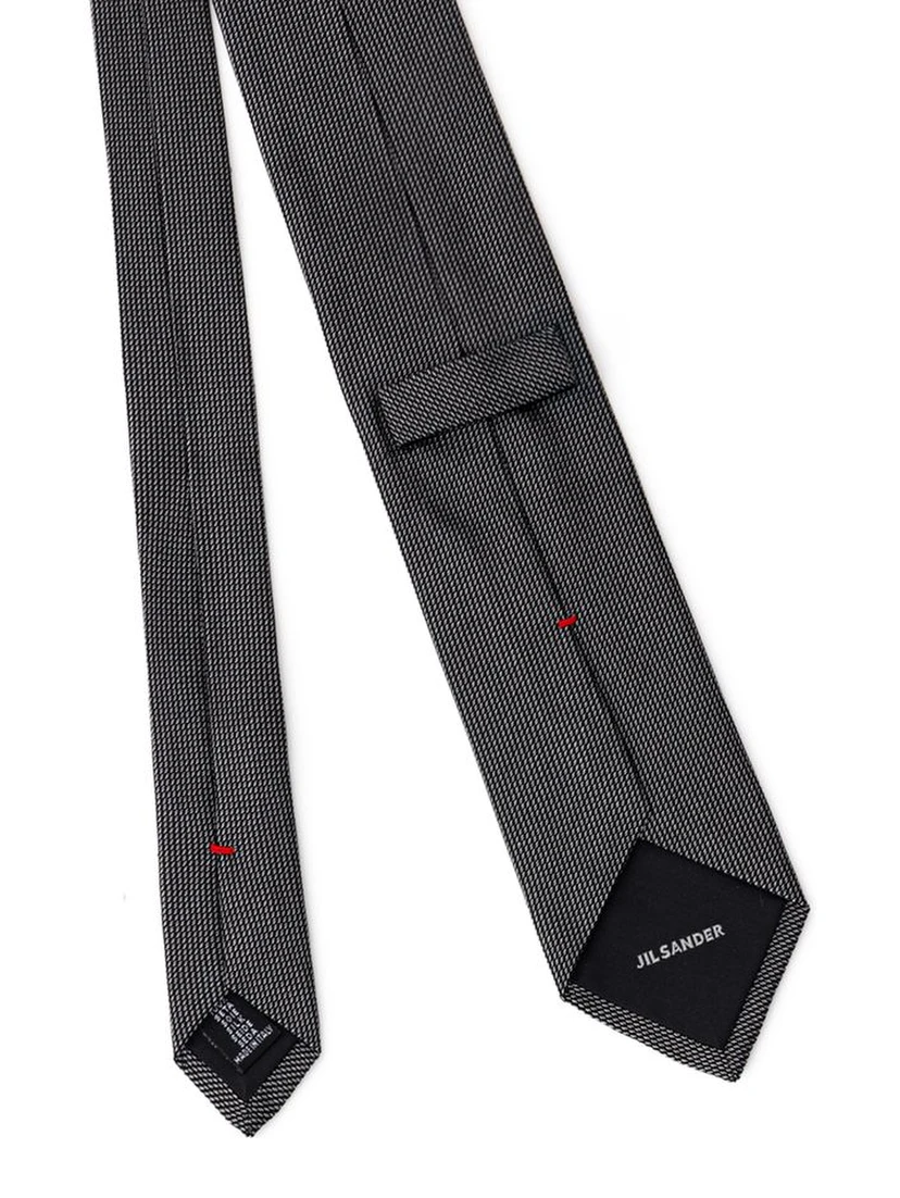 Gray Silk Tie