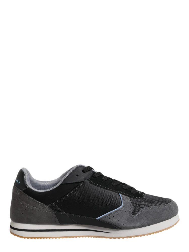 Black Gray Lace Up Low Top Casual Sneakers Shoes