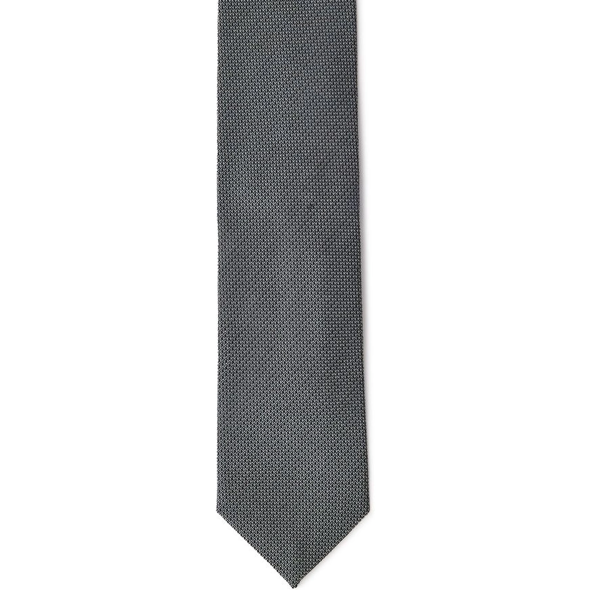 Gray Silk Tie
