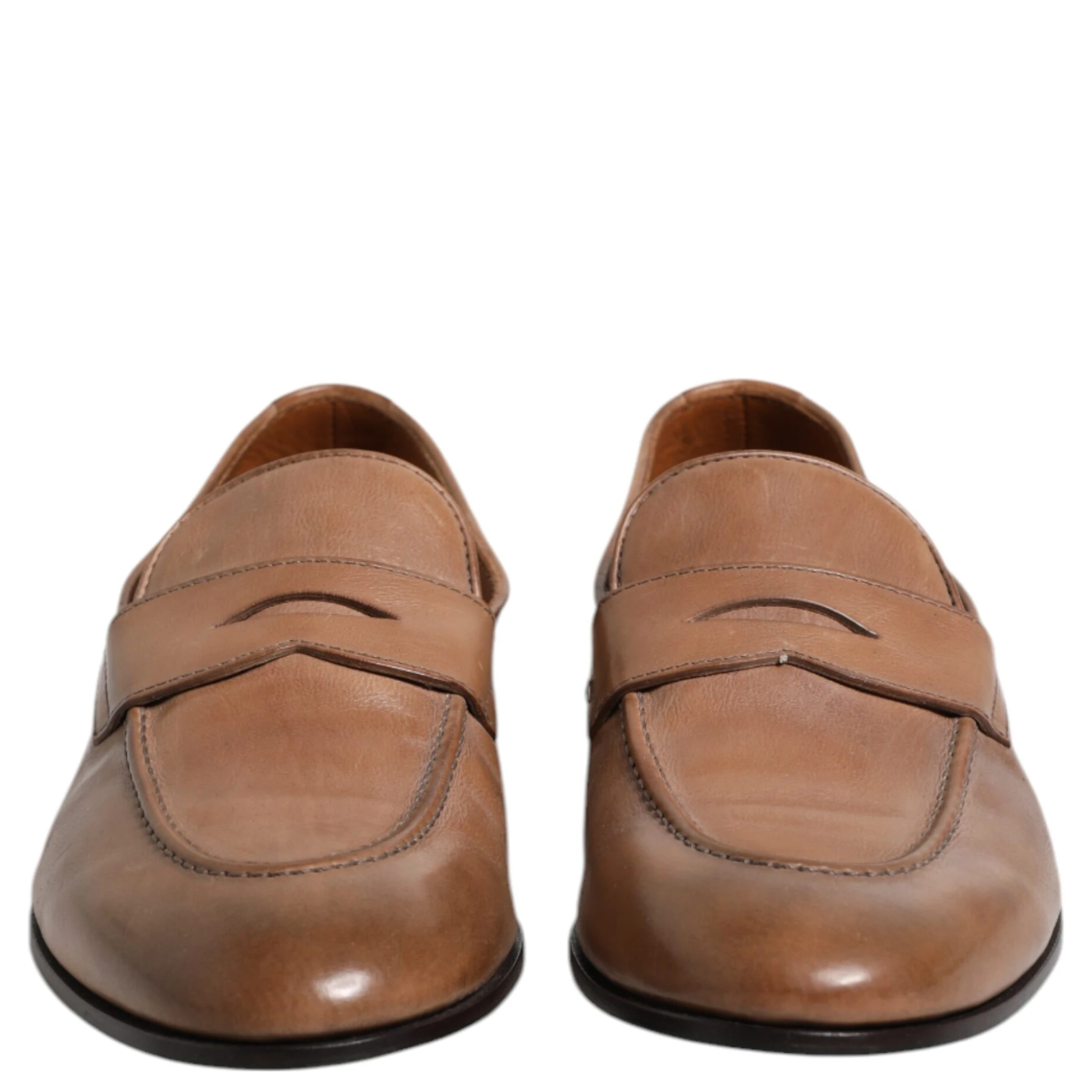 Brown Leather Loafer Dress Formal Shoes