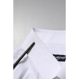 White Cotton MARTINI Long Sleeve Dress Shirt