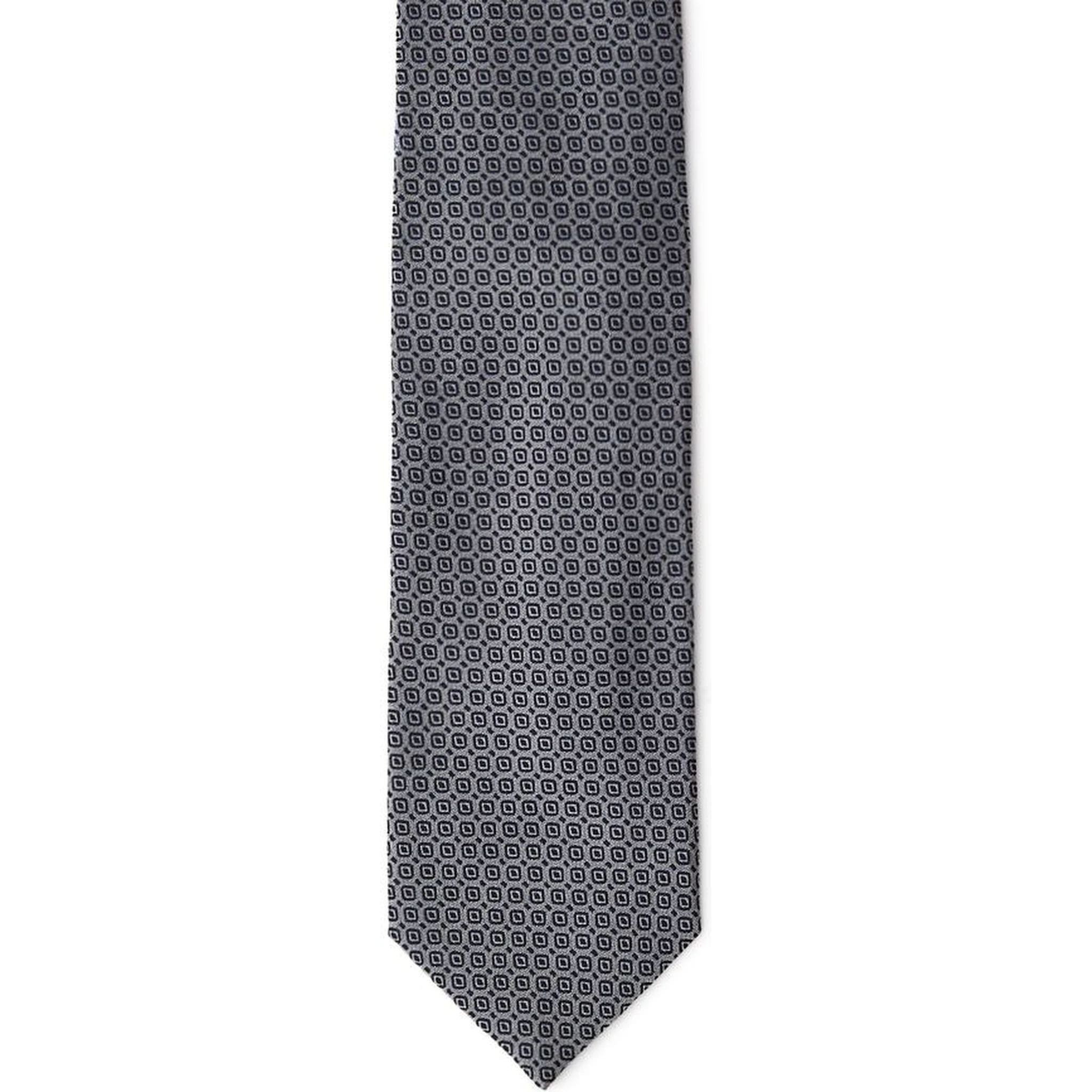 Gray Silk Tie