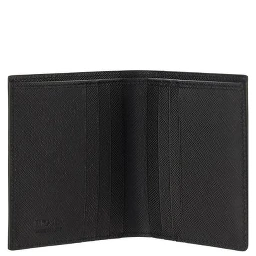 محفظة بوس توروس من جلد العجل الأسود