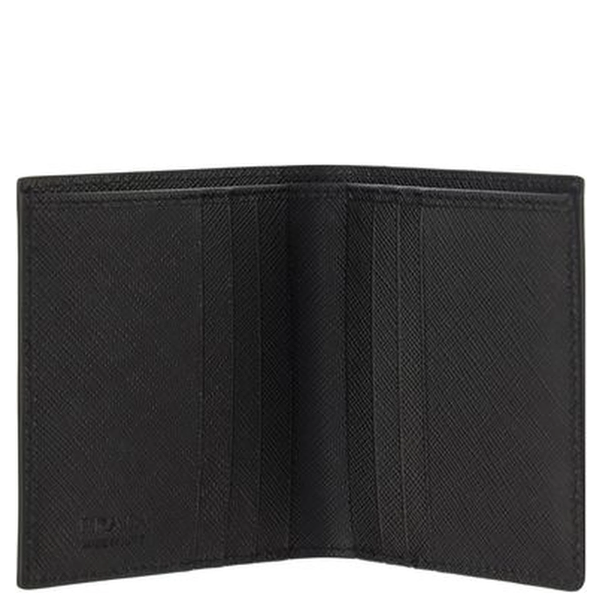 محفظة بوس توروس من جلد العجل الأسود