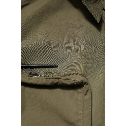 Army Green Button Down Long Sleeves Shirt