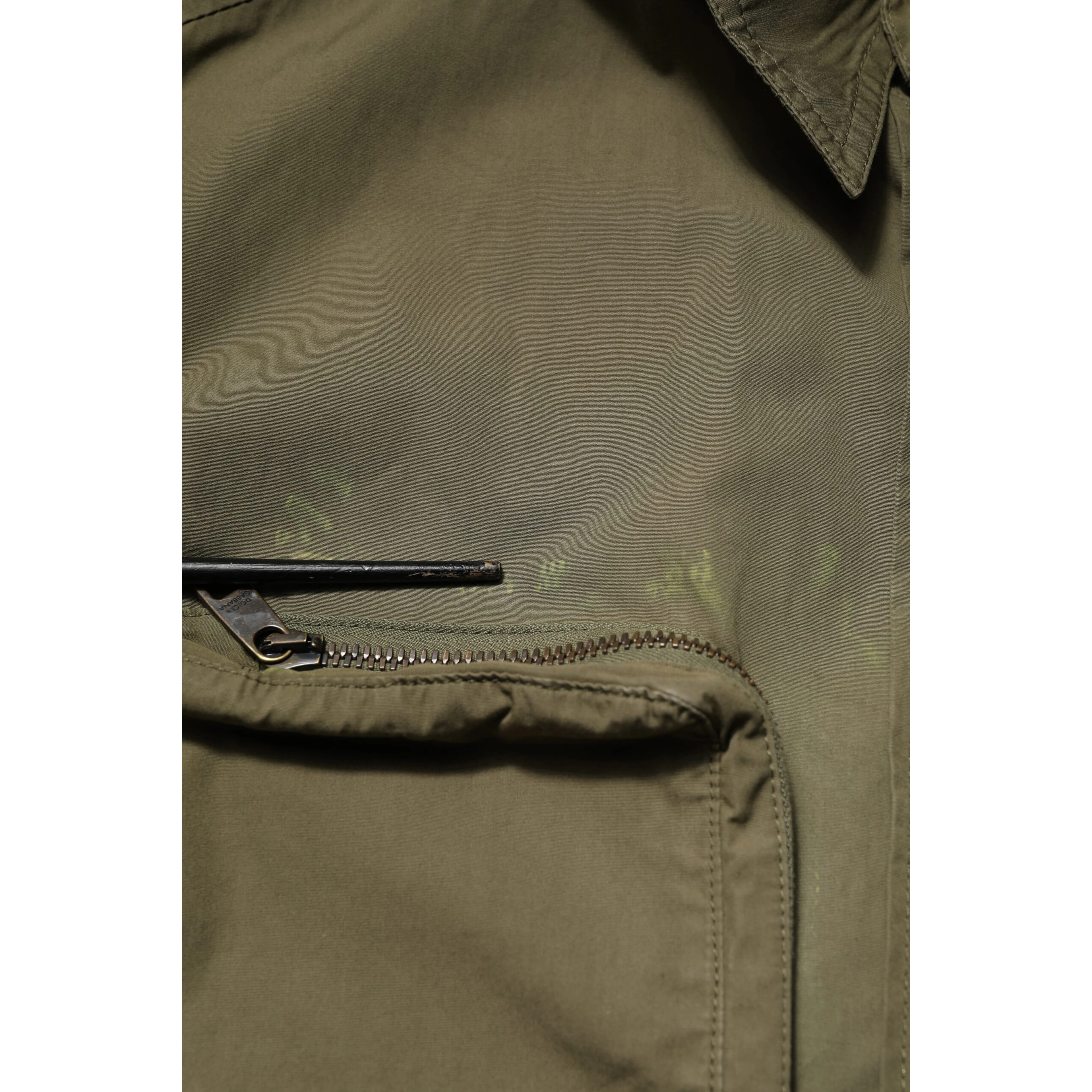 Army Green Button Down Long Sleeves Shirt
