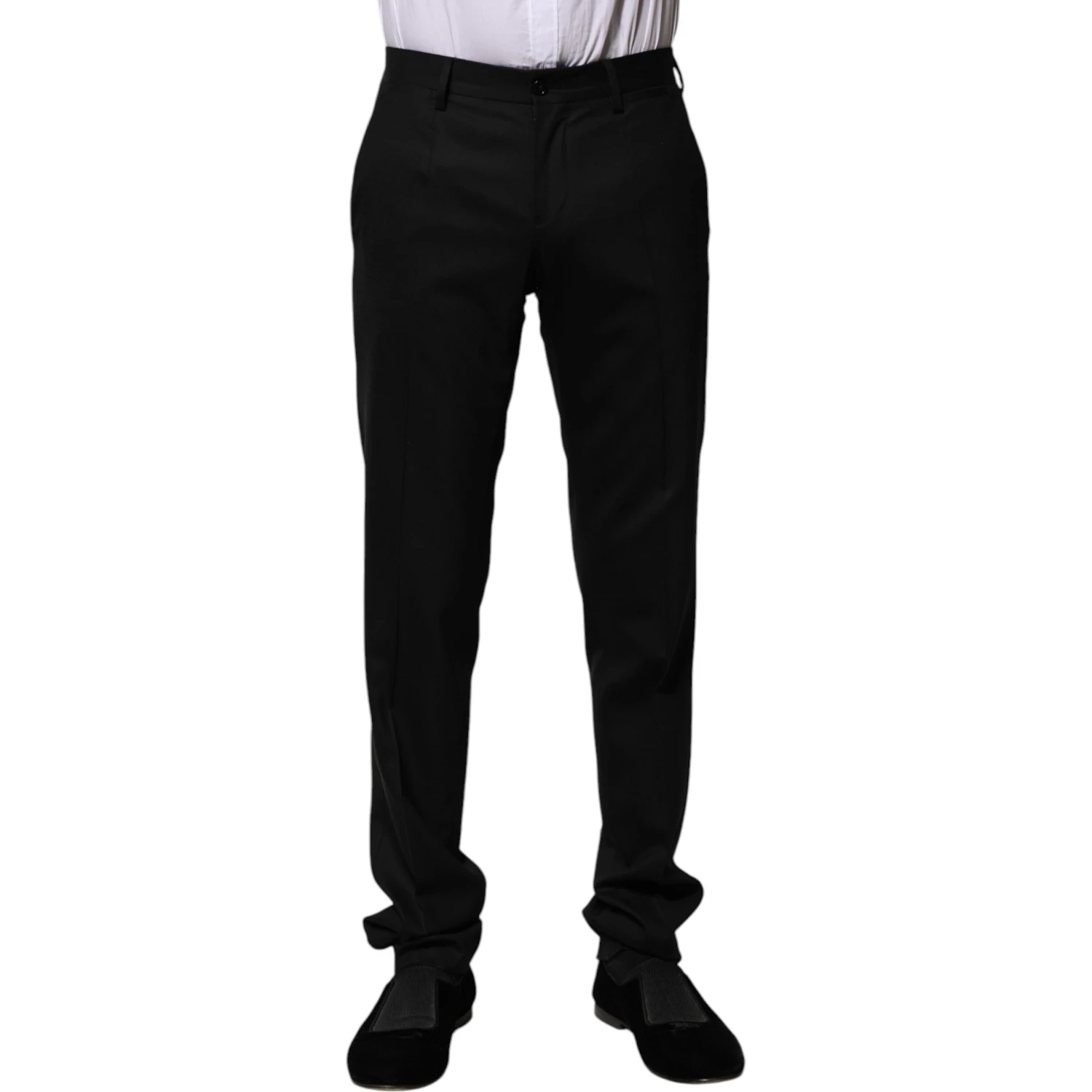 Black Wool Formal Dress Pants