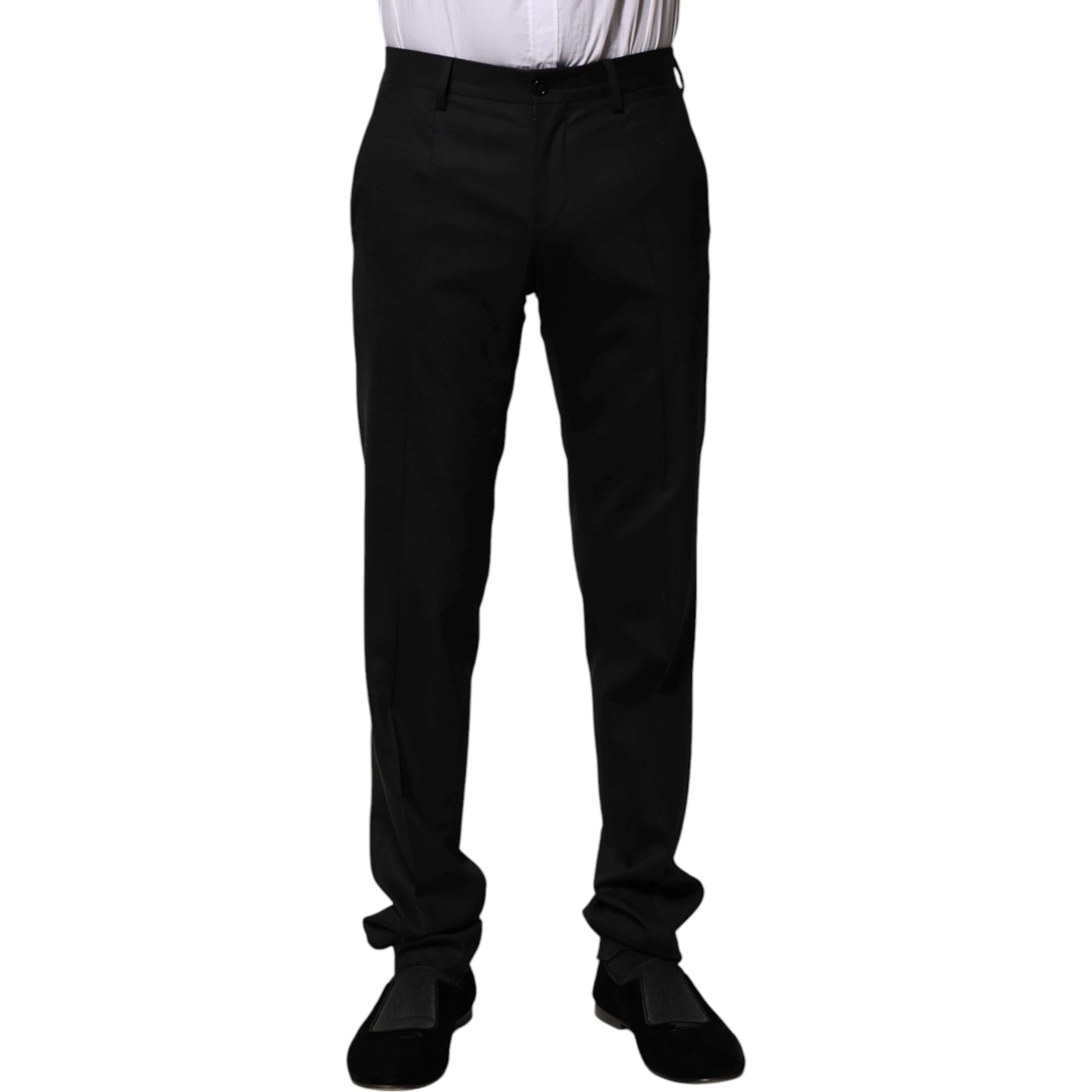 Black Wool Formal Dress Pants