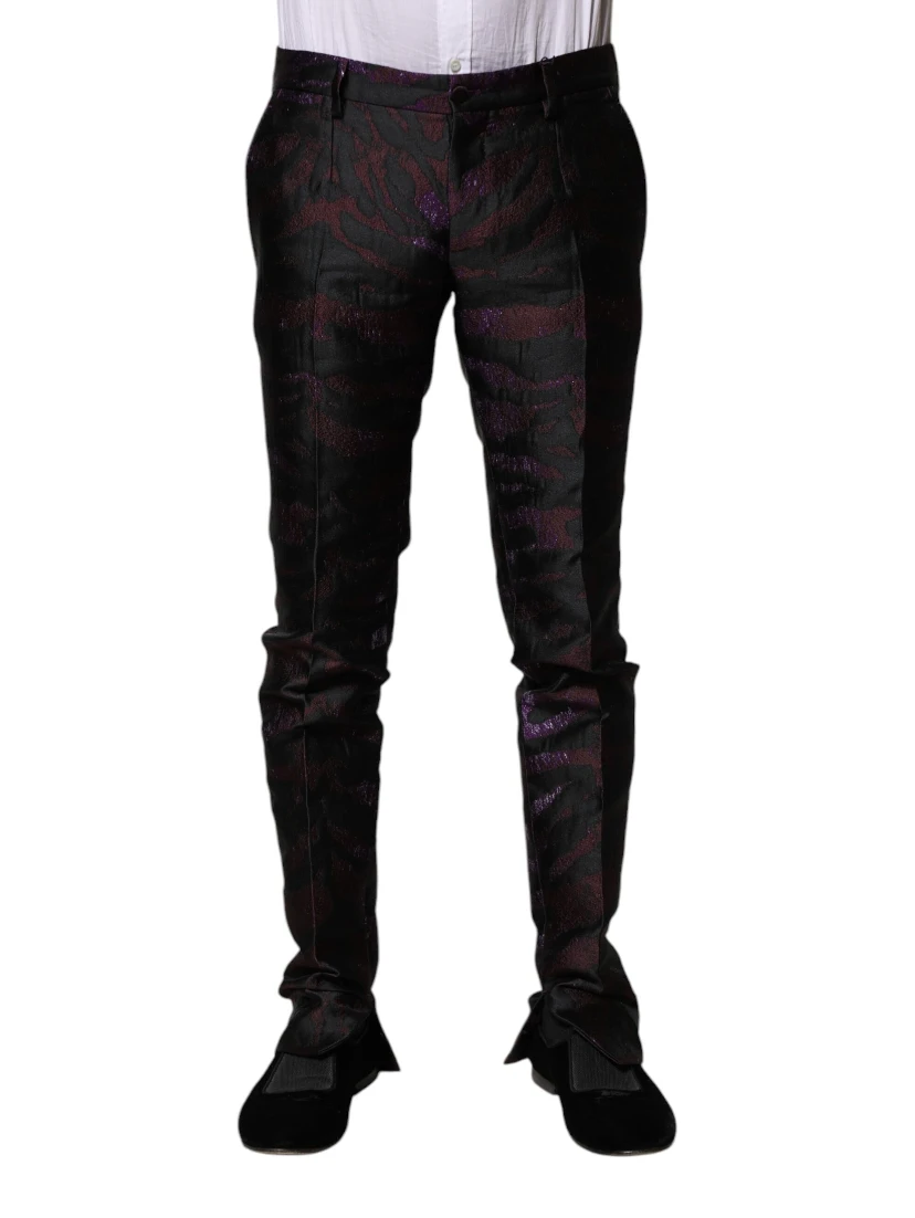 Multicolor Polyester Patterned Pants