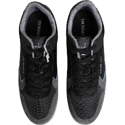 Black Gray Lace Up Low Top Casual Sneakers Shoes