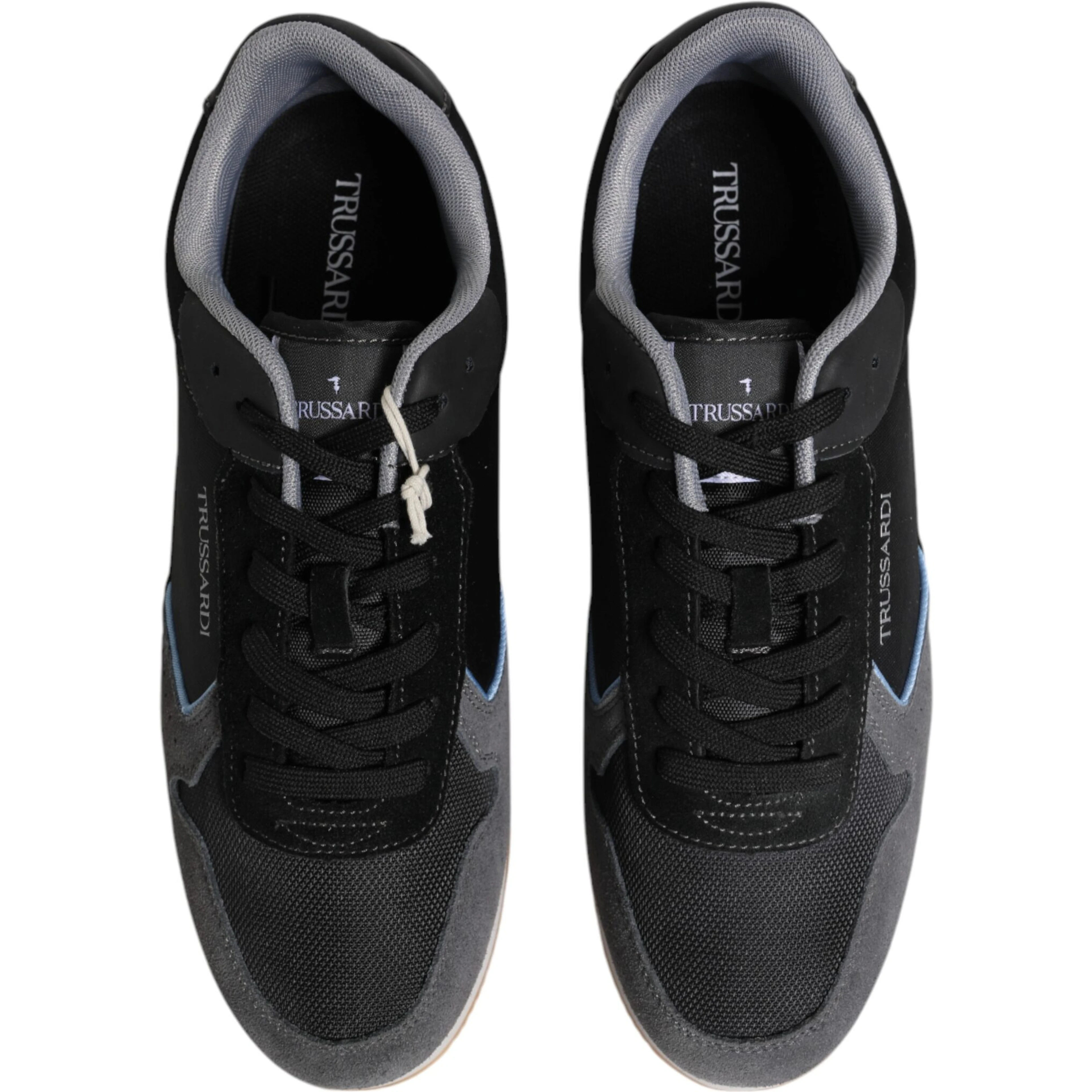 Black Gray Lace Up Low Top Casual Sneakers Shoes