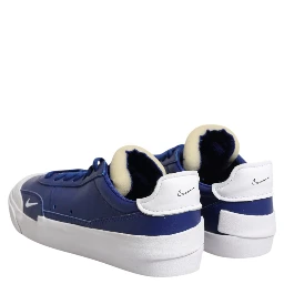 White Blue Lace Up Low Top Drop-Type PRM Sneakers Shoes