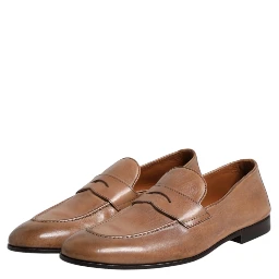 Brown Leather Loafer Dress Formal Shoes