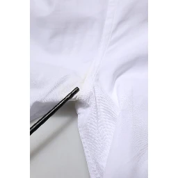 White Cotton GOLD Long Sleeves Men Dress Shirt
