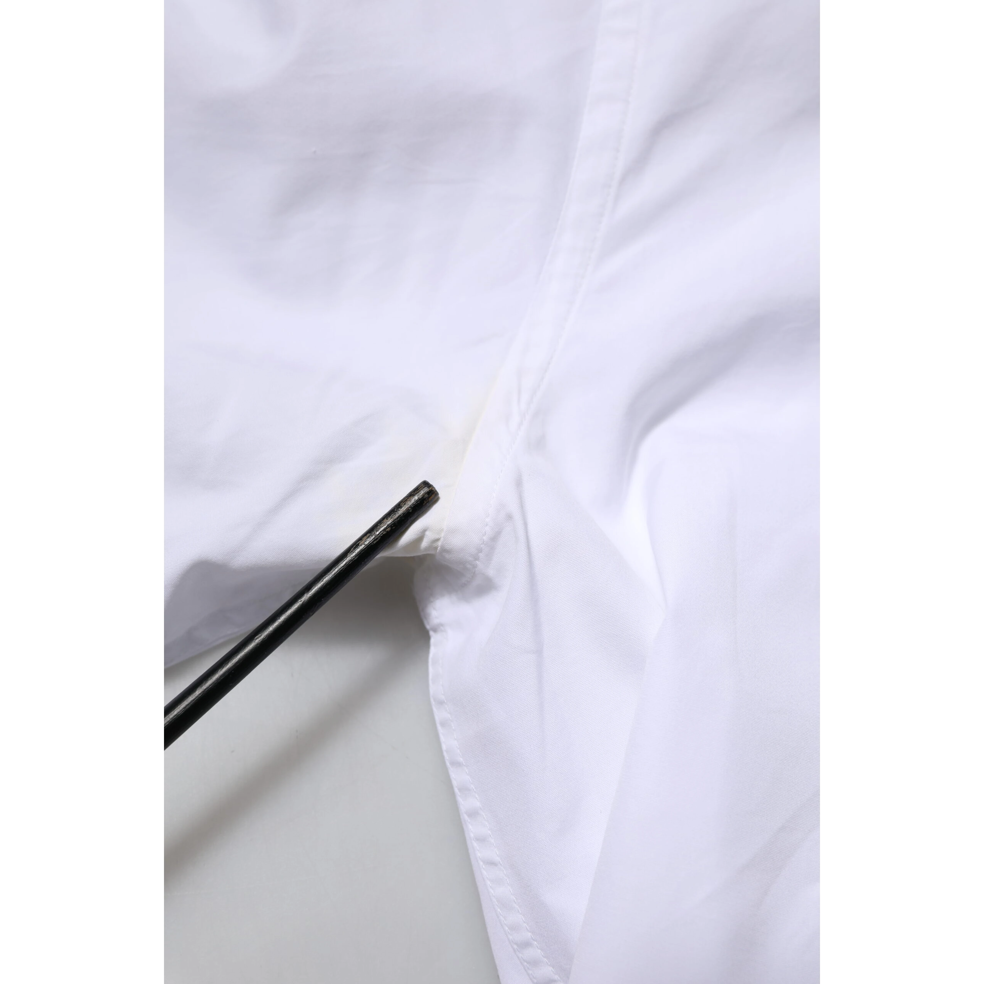 White Cotton GOLD Long Sleeves Men Dress Shirt