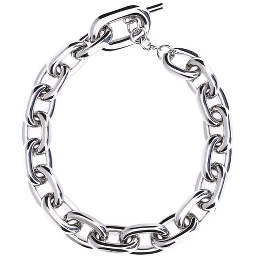 Silver Aluminum Necklace