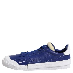 White Blue Lace Up Low Top Drop-Type PRM Sneakers Shoes