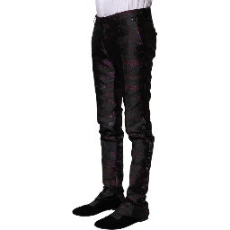 Multicolor Polyester Patterned Pants