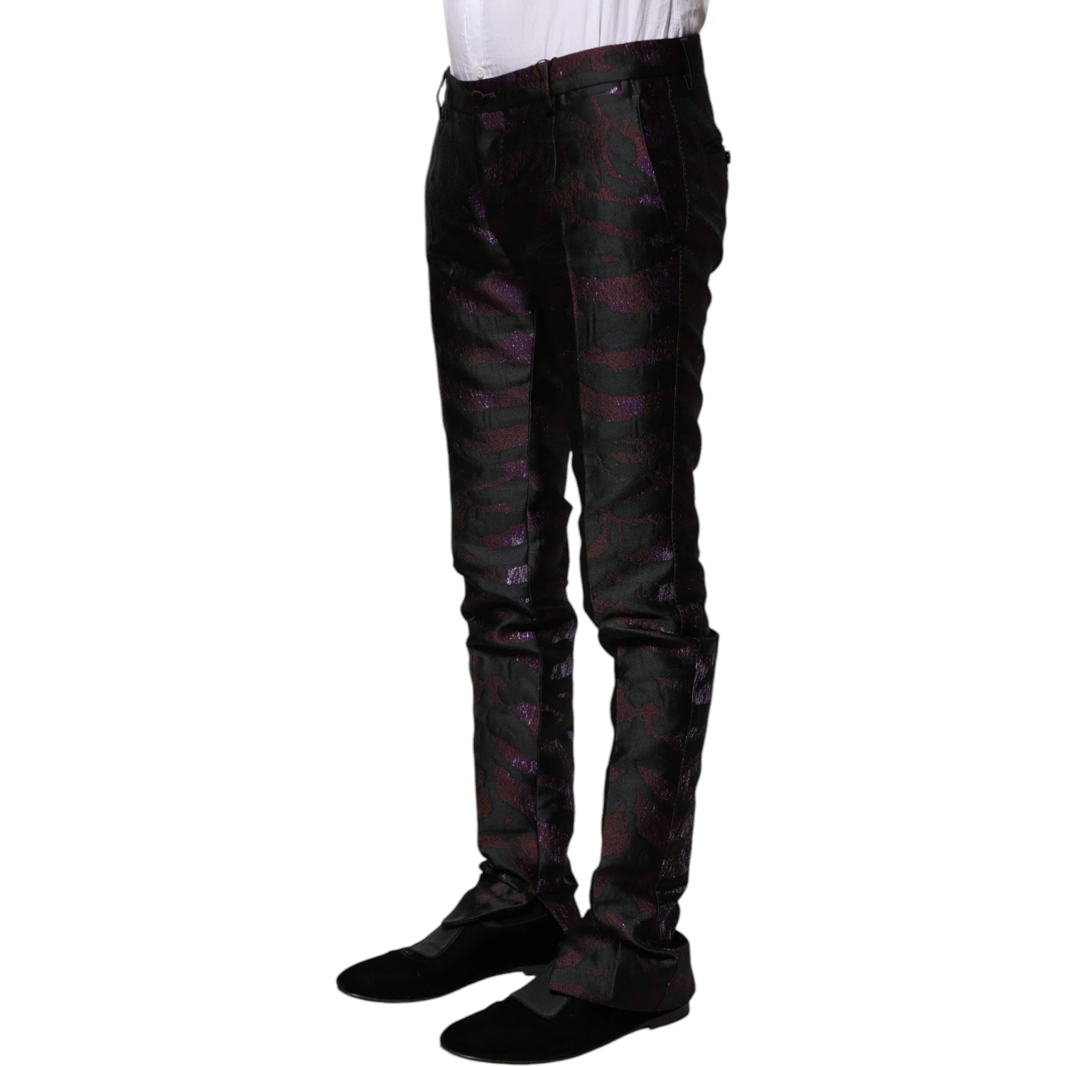 Multicolor Polyester Patterned Pants