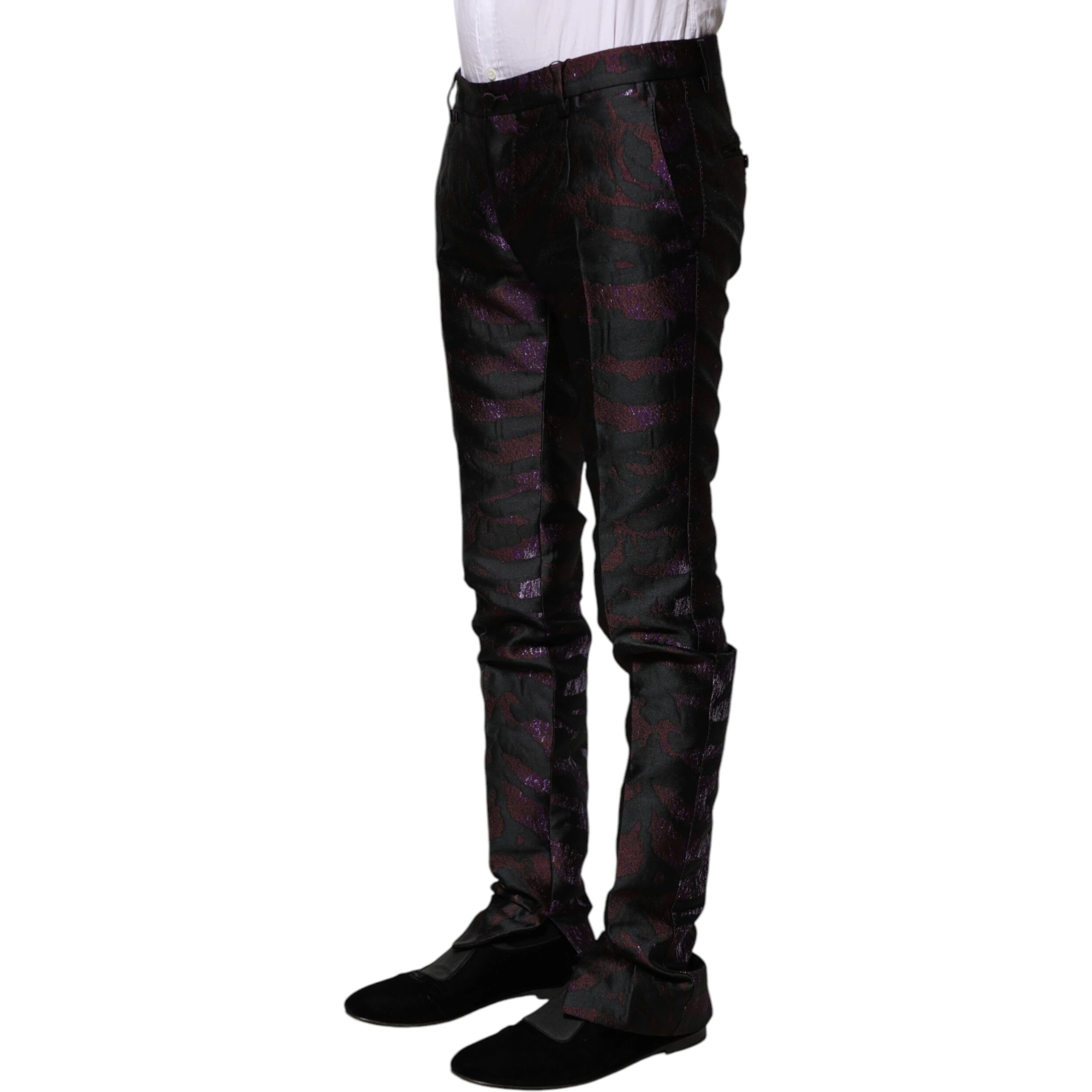 Multicolor Polyester Patterned Pants
