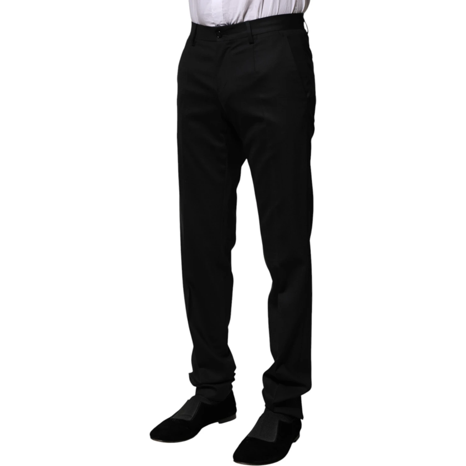 Black Wool Formal Dress Pants