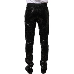 Black Sequined Embellishment Pants