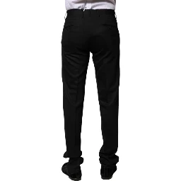 Black Wool Formal Dress Pants