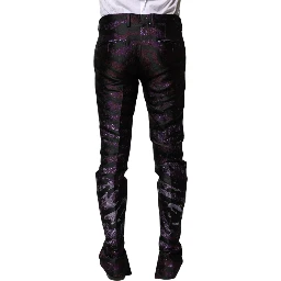 Multicolor Polyester Patterned Pants