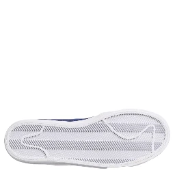 White Blue Lace Up Low Top Drop-Type PRM Sneakers Shoes