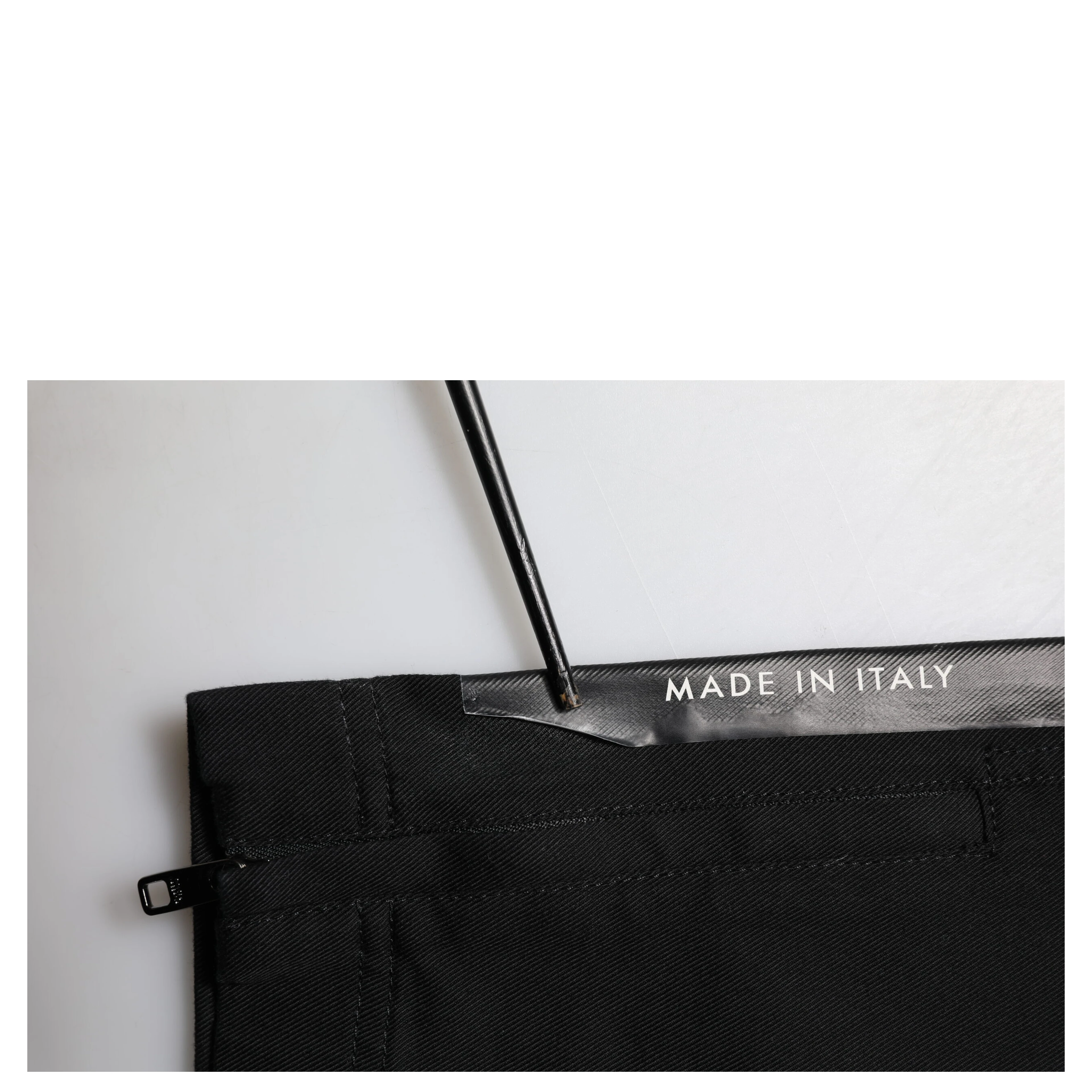 Black Cotton Formal Men Cropped Pants