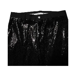 Black Sequined Embellishment Pants