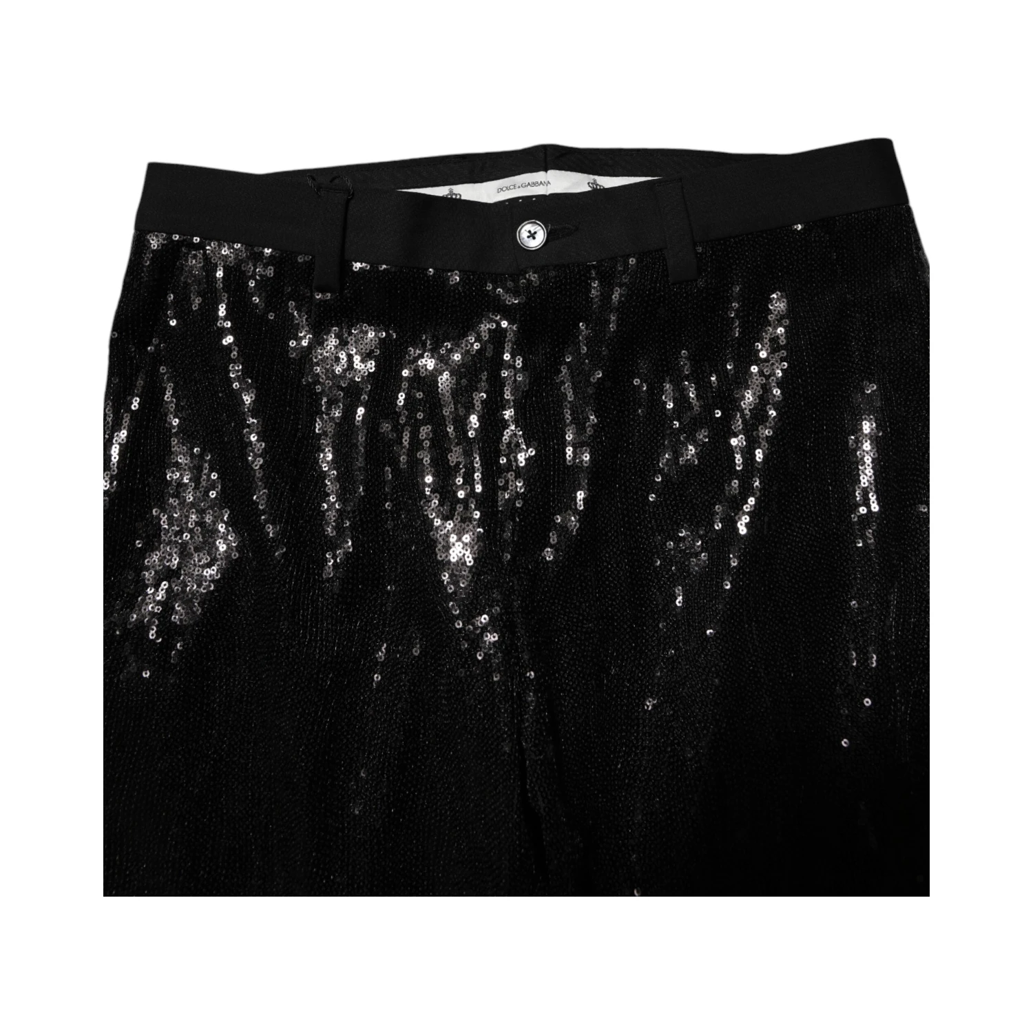 Black Sequined Embellishment Pants