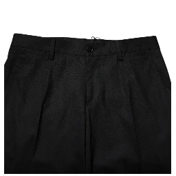 Black Wool Formal Dress Pants