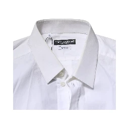 White GOLD Cotton Men Dress Formal Shirt