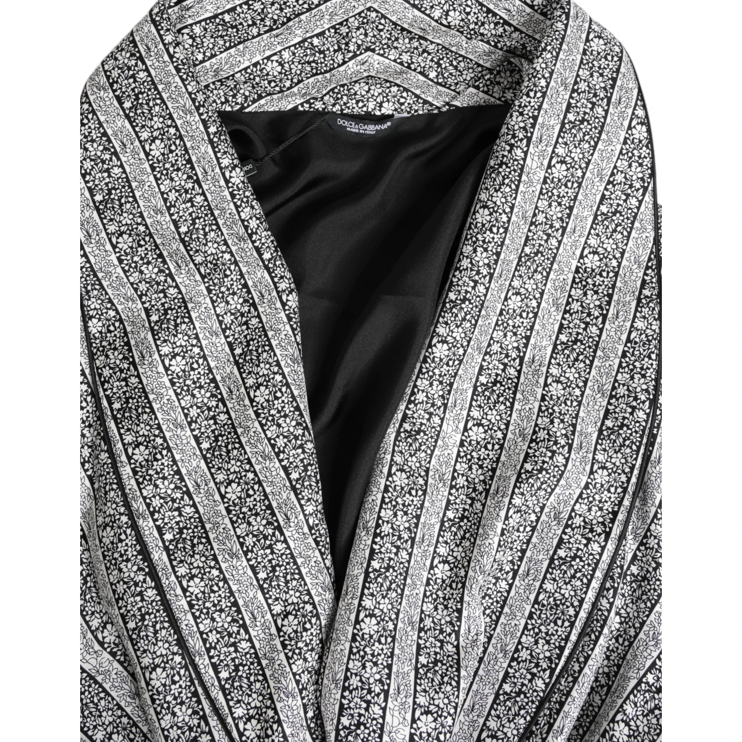 Multicolor Floral Robe Coat Wrap Jacket