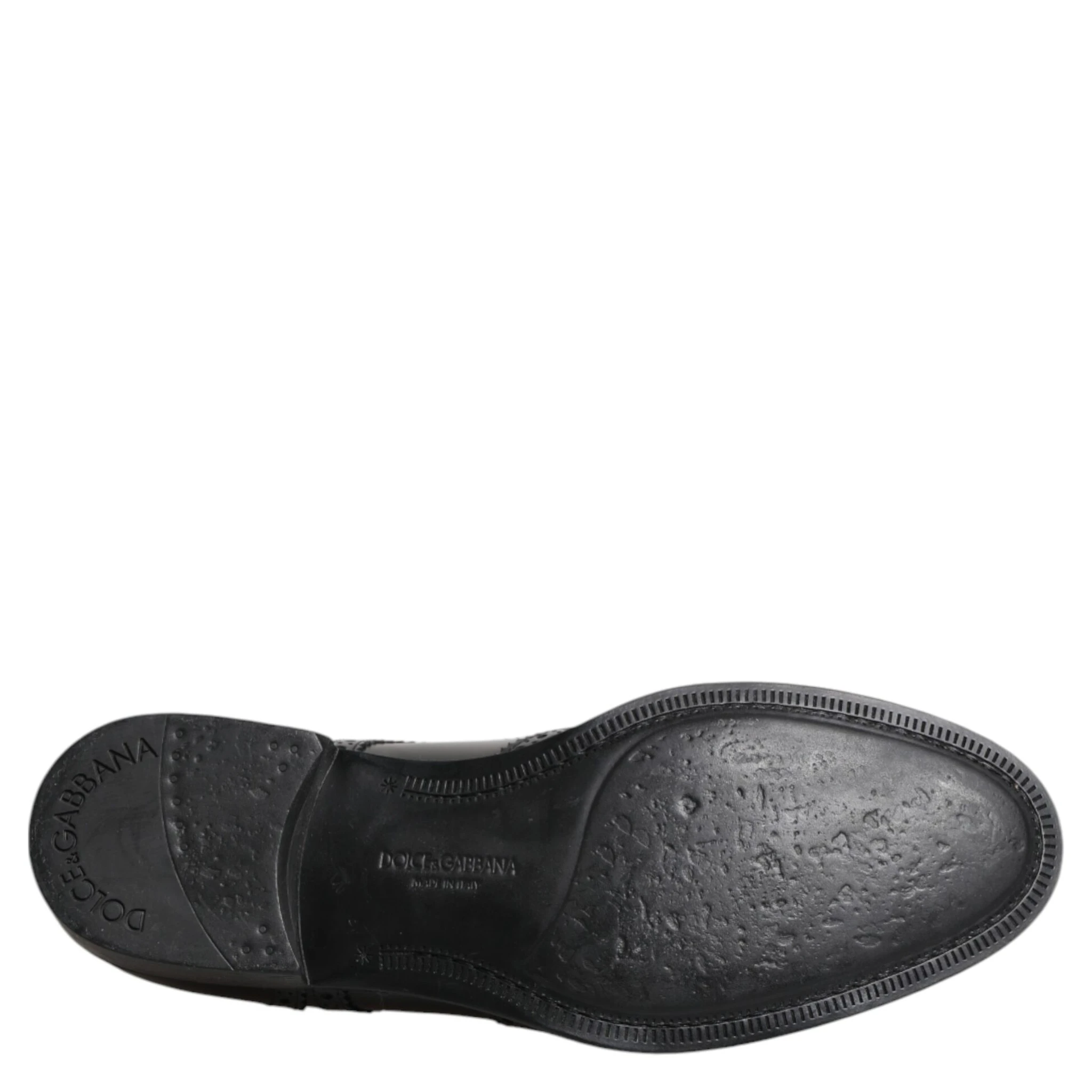 Black Leather Derby Wingtip Formal Shoes