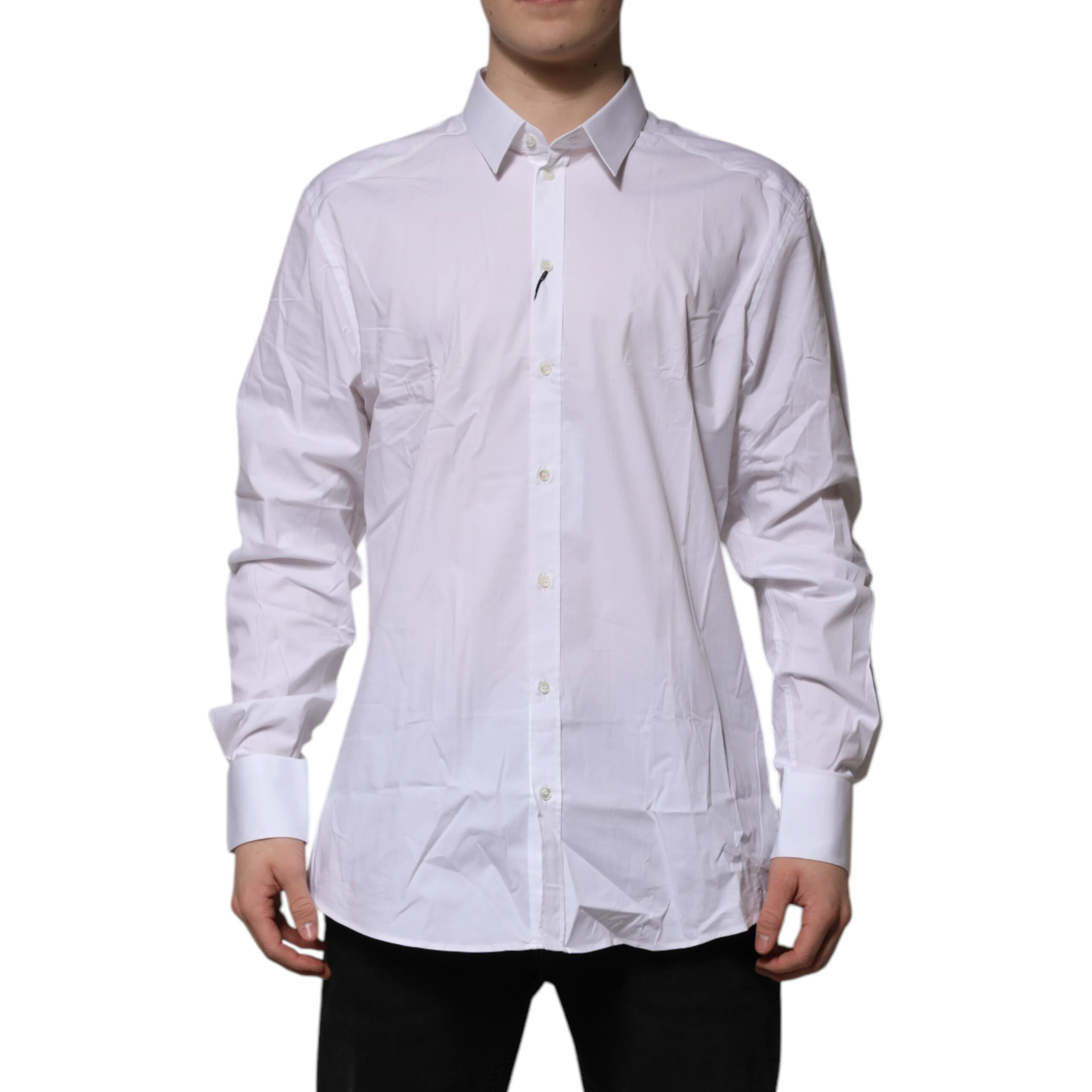 White GOLD Long Sleeve Dress Formal Shirt