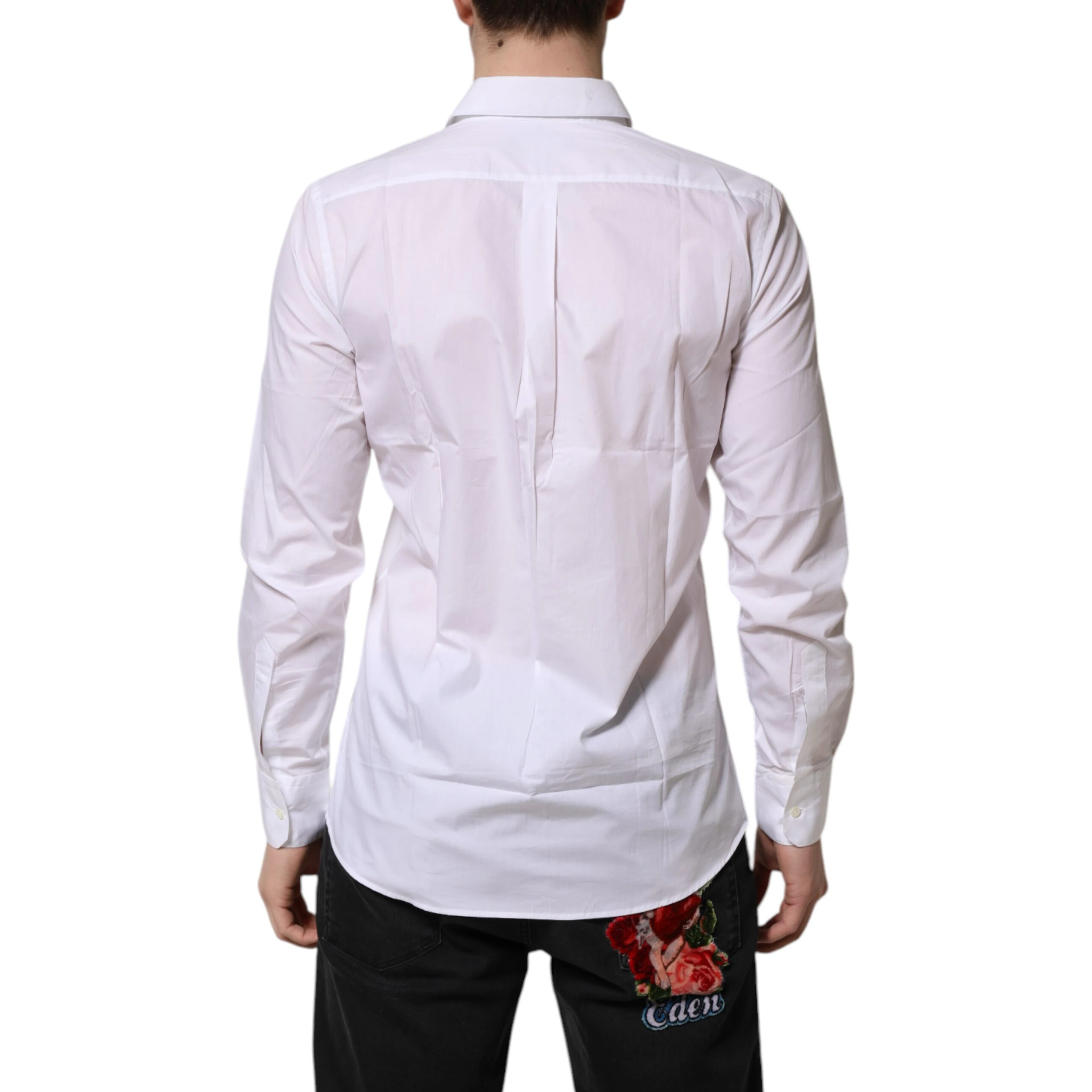 White Cotton Long Sleeves Dress Formal Shirt