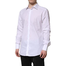 White GOLD Cotton Long Sleeves Formal Shirt