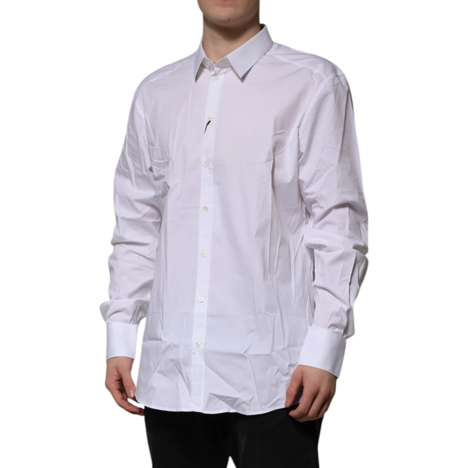 White GOLD Long Sleeve Dress Formal Shirt