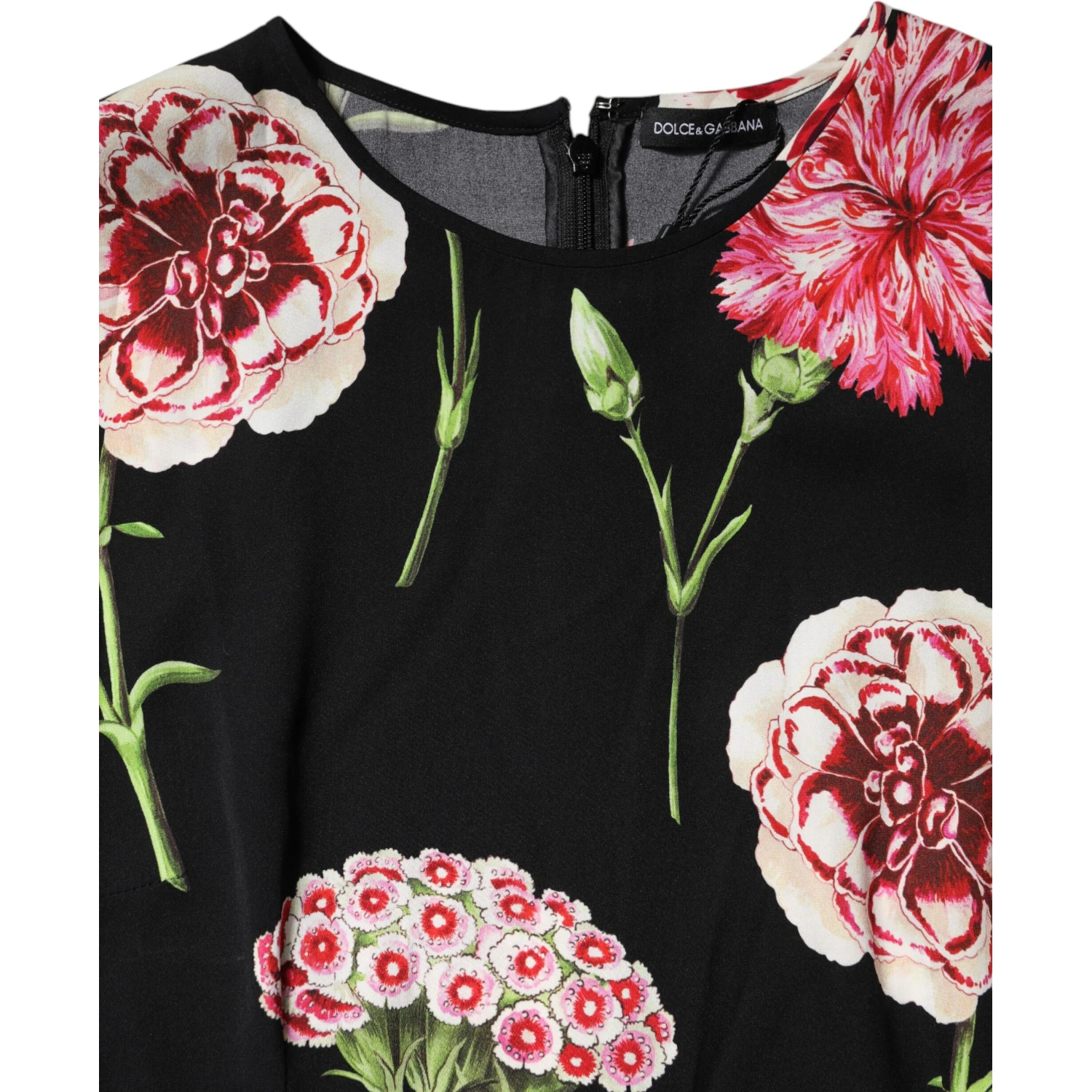 Black Floral Print Sleeveless Tank Blouse Top