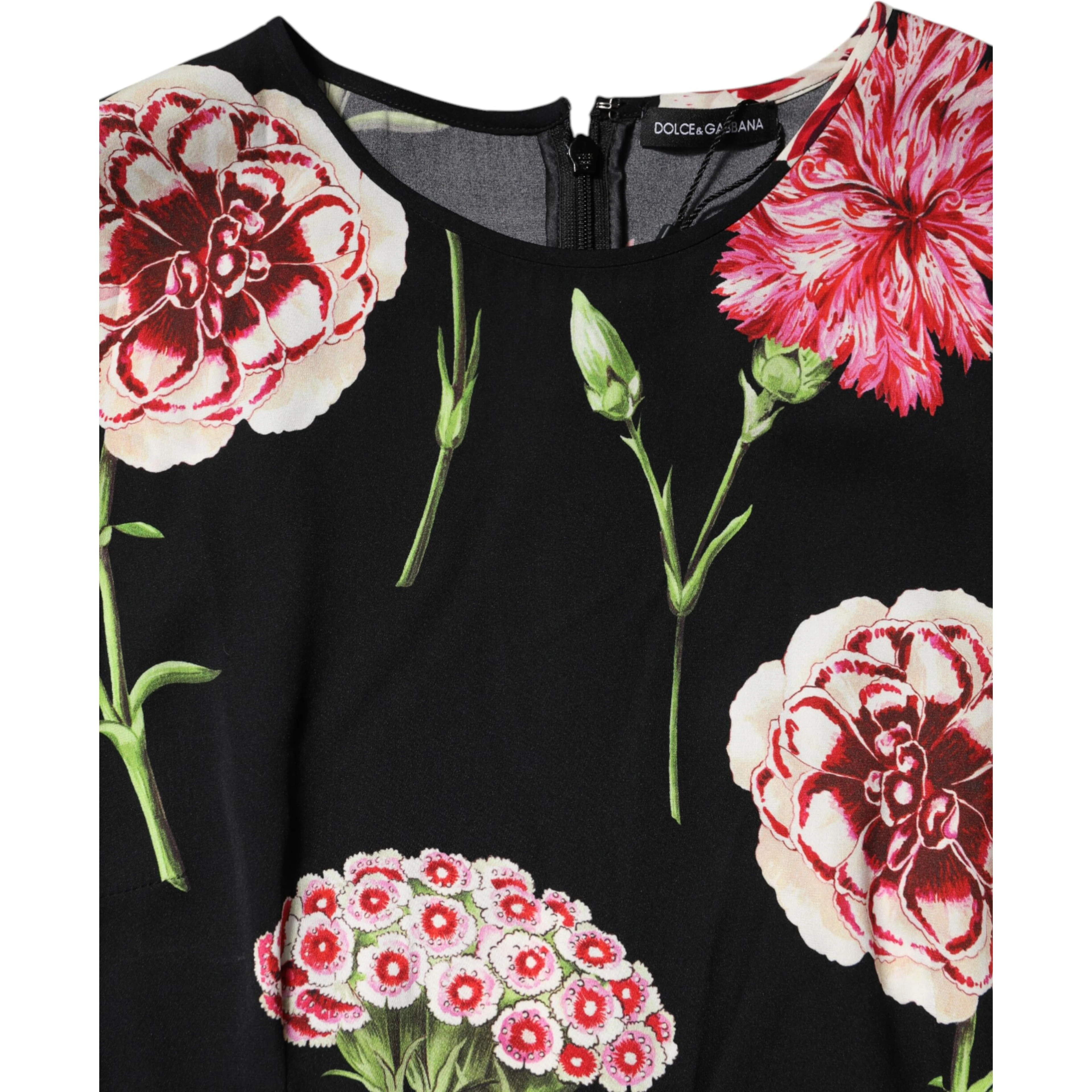 Black Floral Print Sleeveless Tank Blouse Top