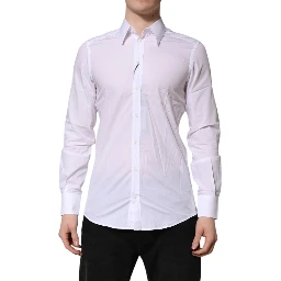 White MARTINI Long Sleeves Dress Formal Shirt