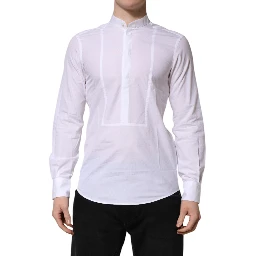 White Cotton Slim Long Sleeves Formal Shirt