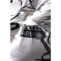 White Polyester Printed Hood Quilted Hat